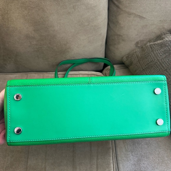 Palm Green Michael Kors Samira Large Pebbled Leather Tote Bag--"Palm Green" - Picture 5 of 8